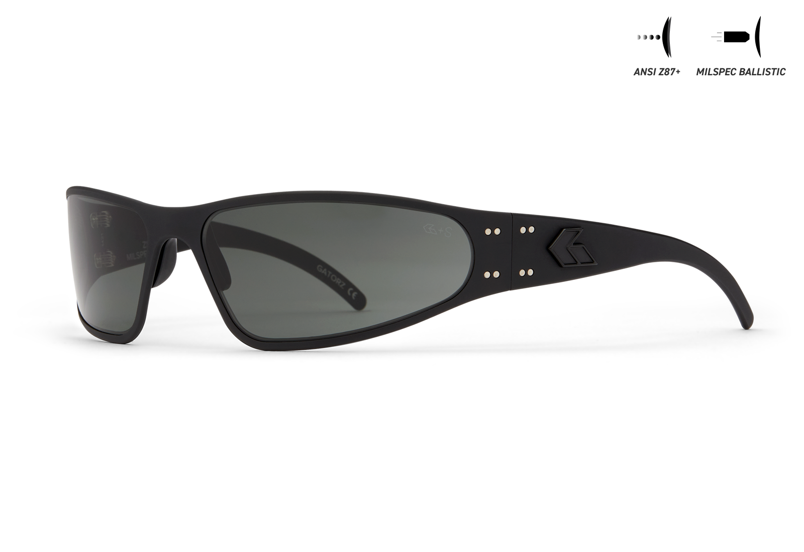 BALLISTICS / ブラックアウト / SMOKE UV ANSI Z87+/MILSPEC Ballistic ANTI-FOG
