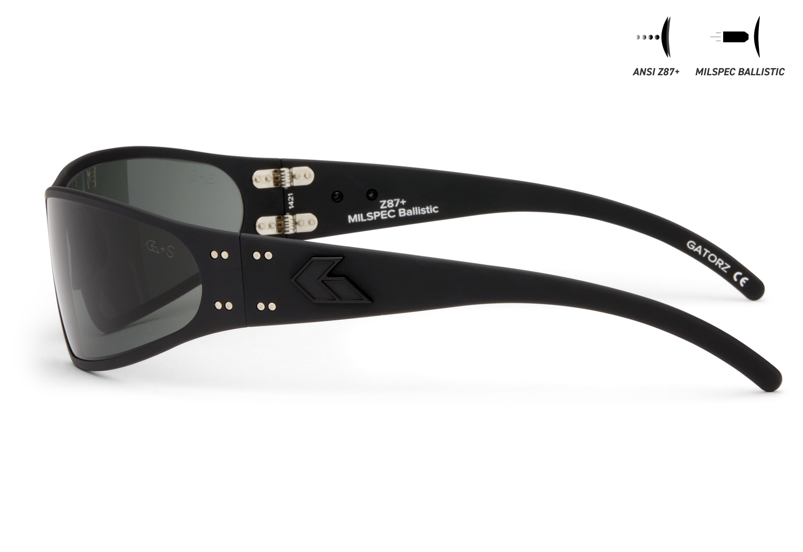 BALLISTICS / ブラックアウト / SMOKE UV ANSI Z87+/MILSPEC Ballistic ANTI-FOG