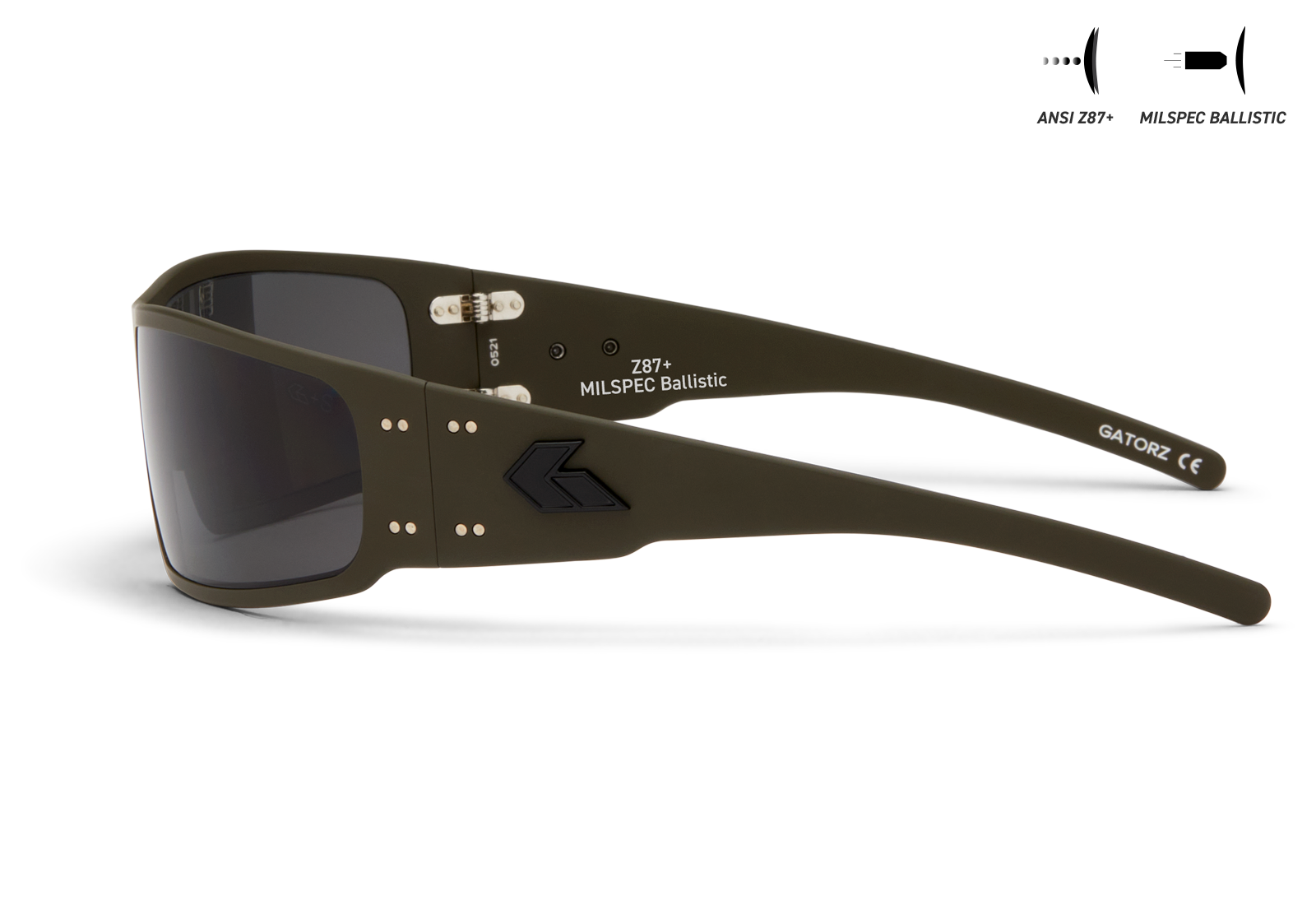 BALLISTICS / セラコート ODグリーン / SMOKE UV ANSI Z87+/MILSPEC Ballistic ANTI-FOG