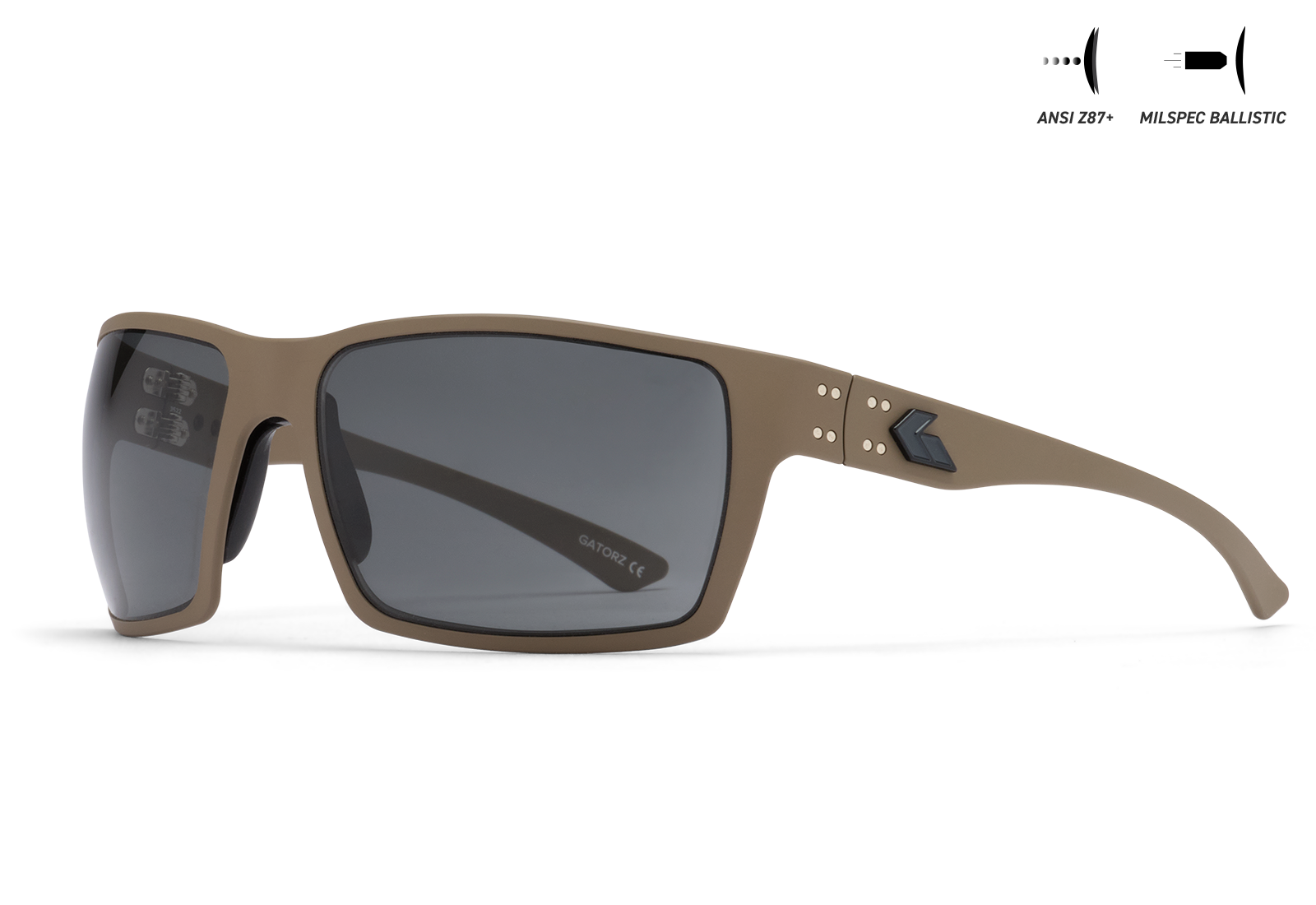 BALLISTICS / セラコート タン / SMOKE UV ANSI Z87+/MILSPEC Ballistic ANTI-FOG