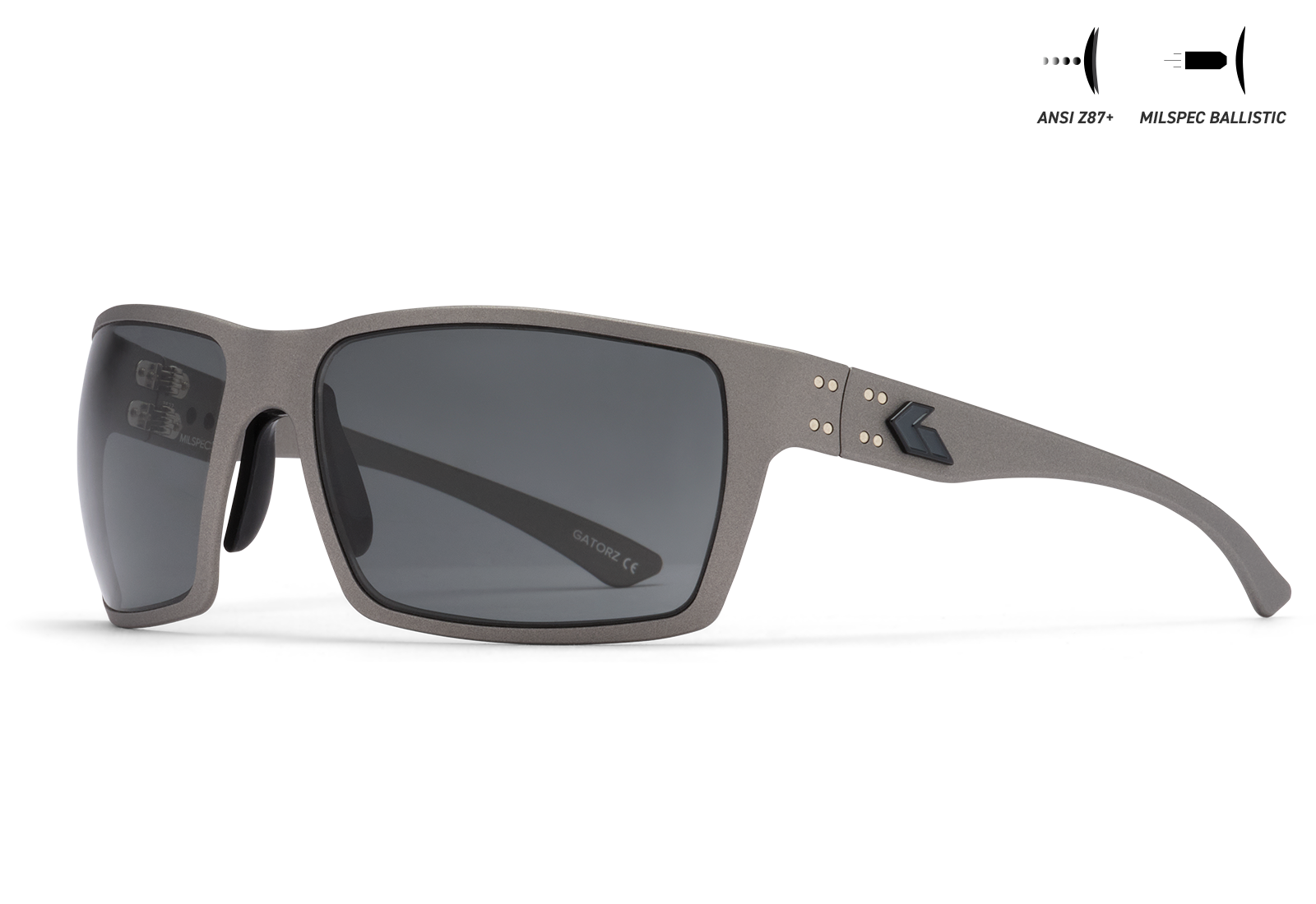 BALLISTICS / セラコート ガンメタル / SMOKE UV ANSI Z87+/MILSPEC Ballistic ANTI-FOG