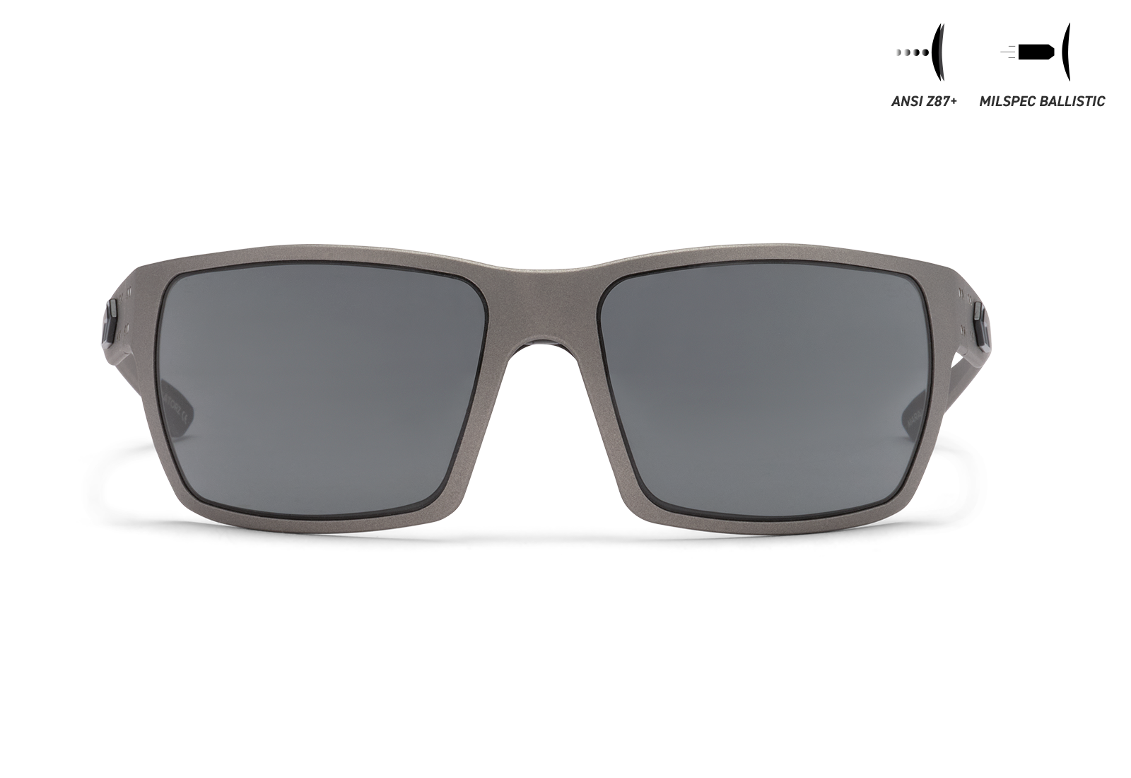 BALLISTICS / セラコート ガンメタル / SMOKE UV ANSI Z87+/MILSPEC Ballistic ANTI-FOG