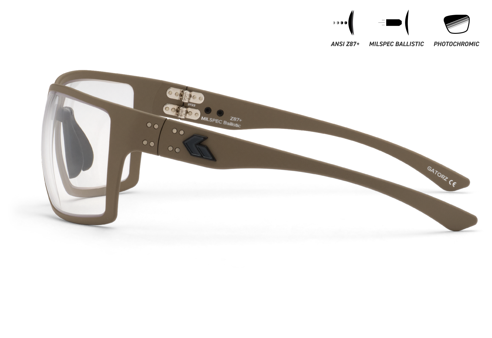 BALLISTICS / セラコート タン / INFERNO ANSI Z87+/MILSPEC Ballistic ANTI-FOG