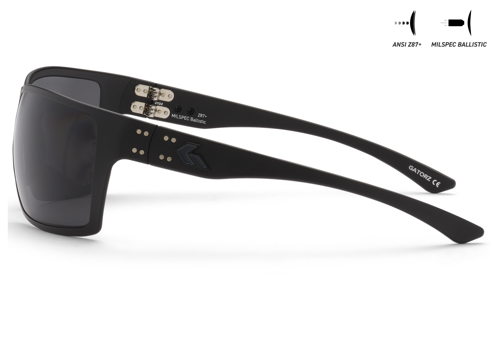 BALLISTICS / セラコートブラックアウト / SMOKE ANSI Z87+/MILSPEC Ballistic ANTI-FOG