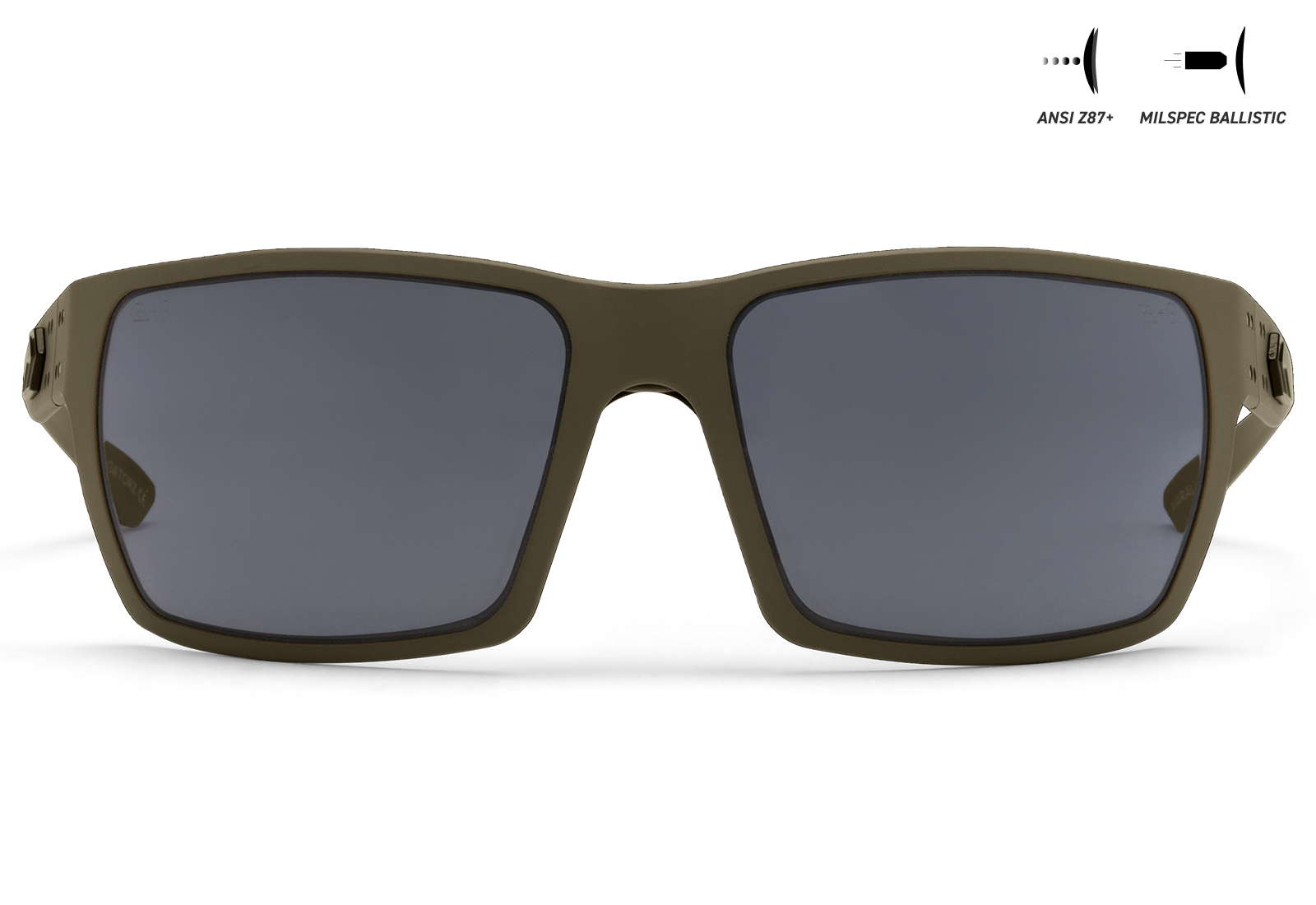 BALLISTICS / セラコート ODグリーン / SMOKE UV ANSI Z87+/MILSPEC Ballistic ANTI-FOG